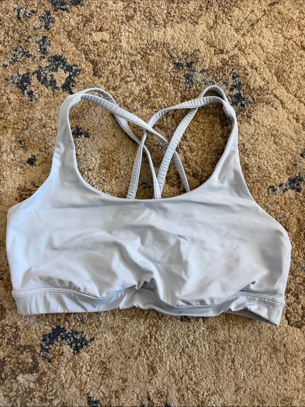 Lululemon Light Blue Strappy Sports Bralette - Women